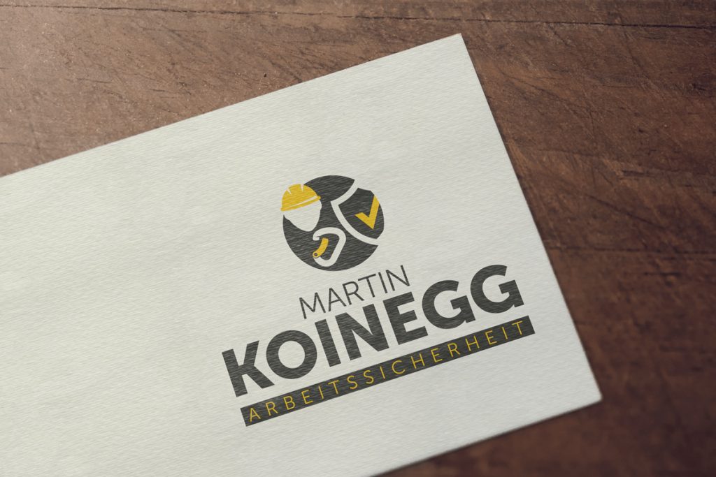 Koinegg Martin Logo auf Visitenkarte