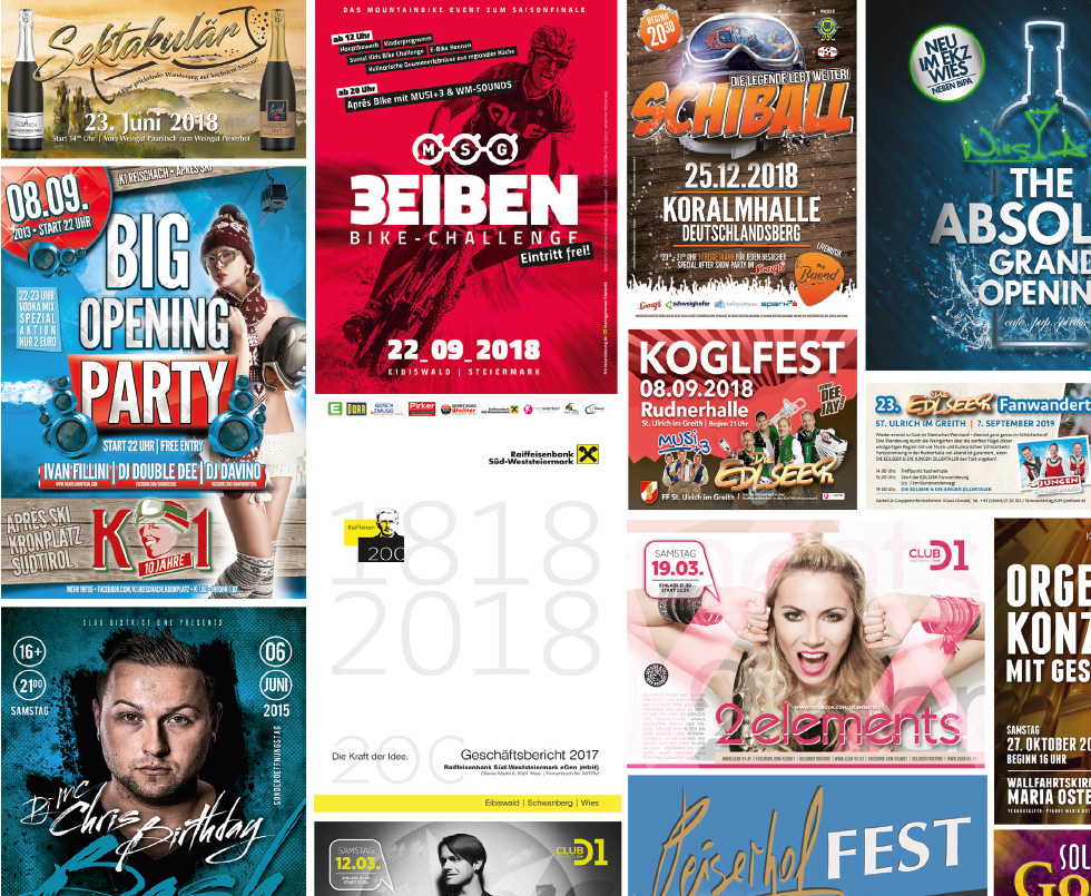 verschiedene Eventlayouts von netWERKER Mediahaus